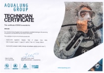 Certyfikat Aqualung